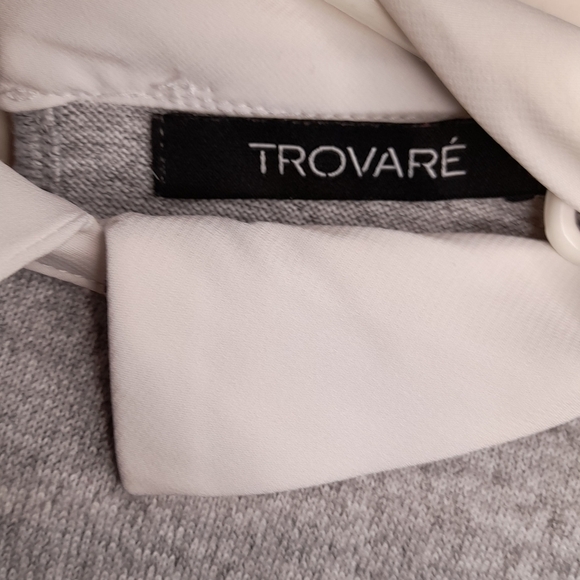 💛🧡TROVARE WOMENS MEDIUM GREY BLOUSE - Picture 2 of 3